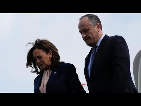 VP Kamala Harris touches down in Philadelphia after Tim Walz was named running mate