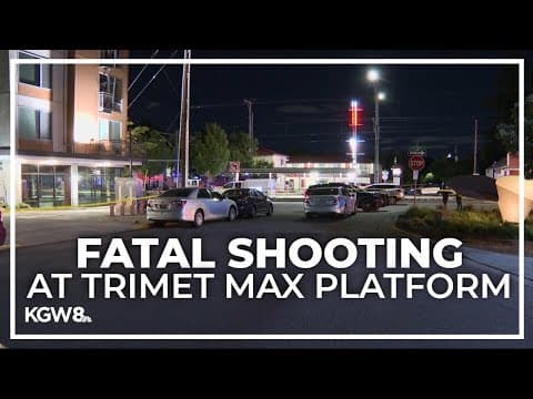 Man dead after shooting at TriMet MAX platform in North Portland