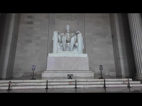 Lincoln memorial renovation reaches halfway point