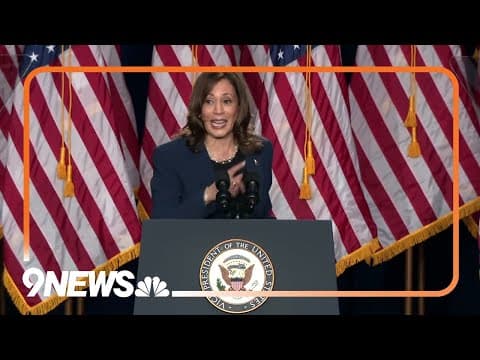 Kamala Harris on Trump: 'I will proudly put my record against his'