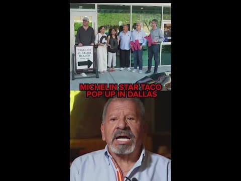 Michelin Star taco pop-up open in Dallas