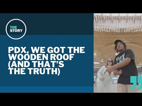 Music video pays profuse tribute to PDX airport's new wooden roof