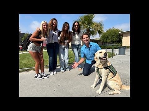 'Duchess' the Golden Labrador becomes Helix High's darling facility dog