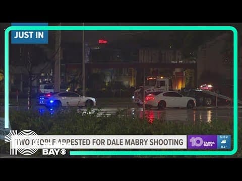 Tampa police arrest 2 in connection with a shooting on N Dale Mabry Highway