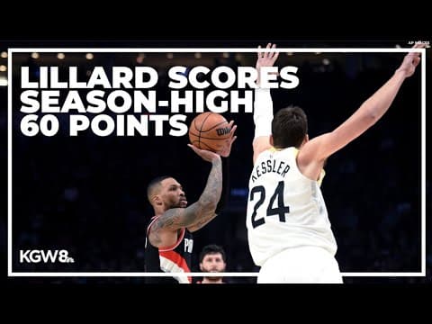 Interview: Blazers' Damian Lillard scores a season-high 60 points