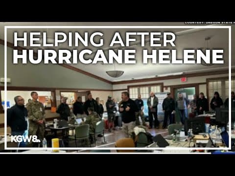 Oregon State Fire Marshals team assisting with Hurricane Helene recovery efforts