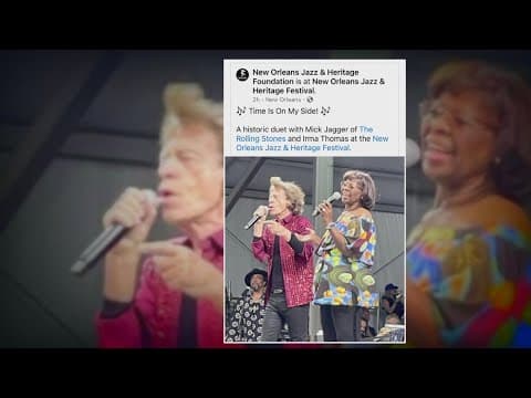Rolling Stones take the stage with Irma Thomas