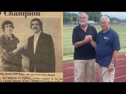 Former Ohio State track star reunites with former coach years after Parkinson’s diagnosis