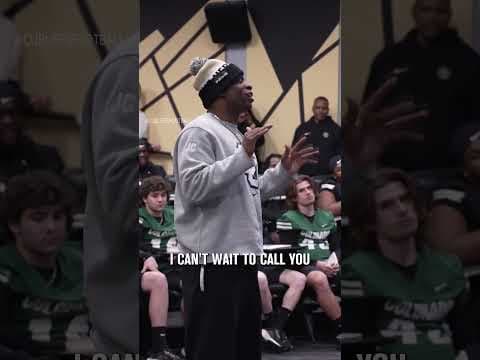 Denzel Washington Talks to Deion Sanders' CU Buffs Football Team
