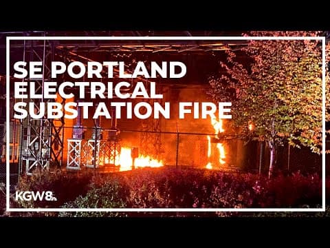 Electrical substation fire in SE Portland prompts power outages to at least 3,000 PGE customers