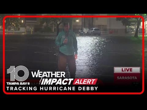 Sarasota County experiences heavy flooding as Hurricane Debby dumps rain