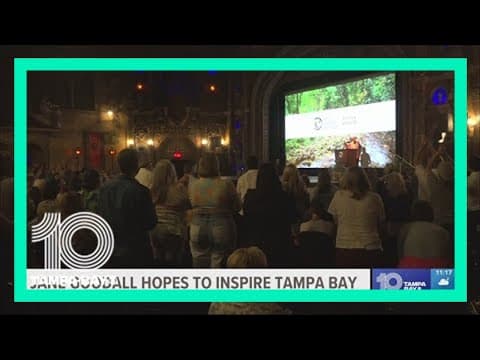 Jane Goodall visits Tampa Bay are in hopes to inspire environmental action