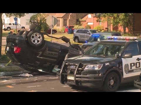 Woman, three children injured in crash during police pursuit of wanted suspect in Brooklyn Center