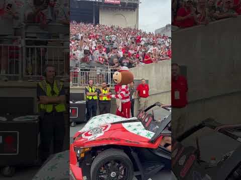 Brutus knows how to make an entrance! #shorts #ohiostate