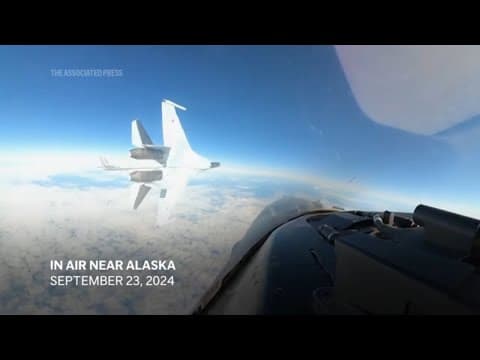 Video shows Russian jet zooming by within feet of US plane