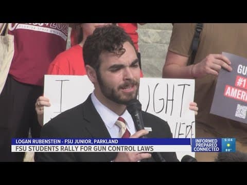 FSU students march from campus to Florida Capitol building to call for change from lawmakers