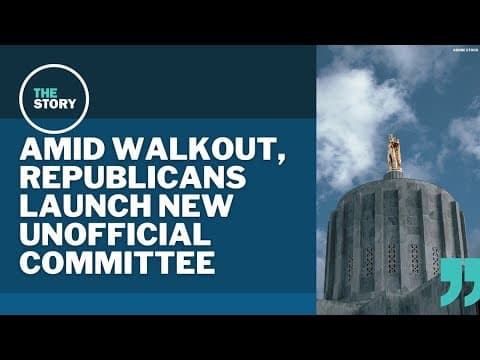 Oregon Republicans roll out new 'oversight and accountability' committee amid walkout