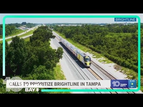 Call for Brightline train connecting Tampa to Orlando