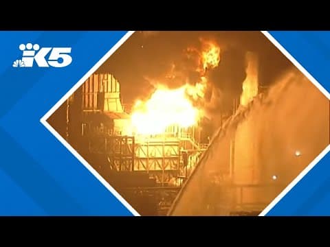Massive fire breaks out at Chevron refinery in southern California overnight