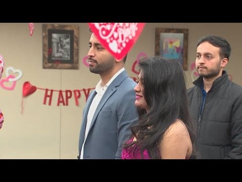 Couples tie the knot at Franklin County Municipal Court on Valentine's Day