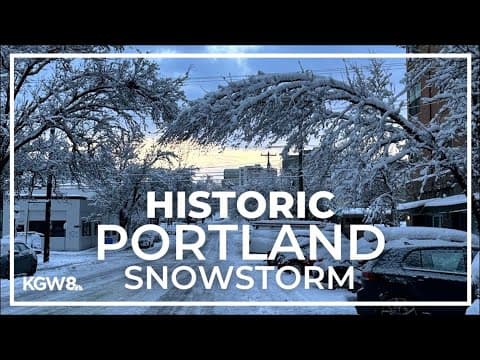 Portland recovers from record snowstorm | Live coverage