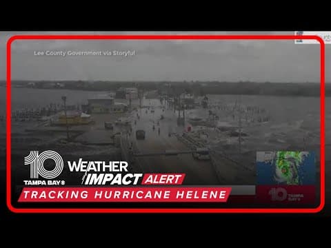 Lee County seeing storm surge during Hurricane Helene