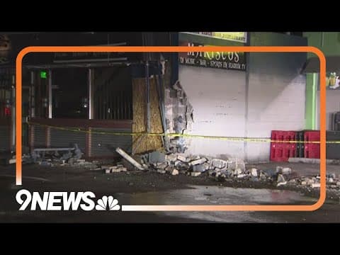 Man found with gunshot wound after car struck building