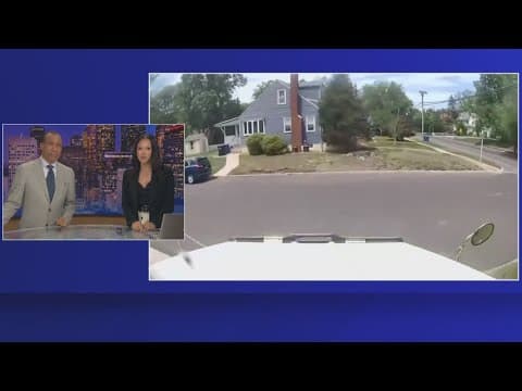 Dash cam video shows dump truck slam into home in New Jersey
