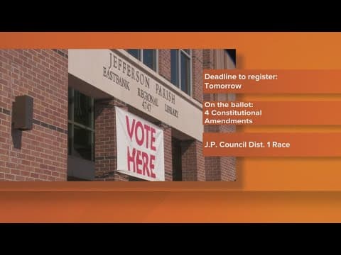 Voter registration for March 29 election in Louisiana ends on Saturday