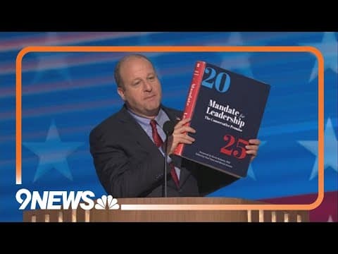 Gov. Jared Polis speaks at the Democratic National Convention