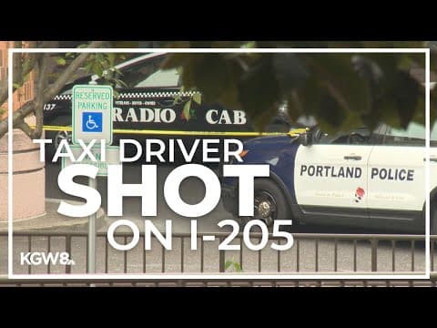 Portland cab driver shot on I-205, drives to the hospital