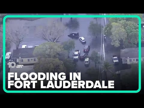Fort Lauderdale flooding closes airport, swamps neighborhoods