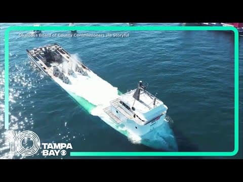 Former research vessel sunk off Florida coast to create artificial reef