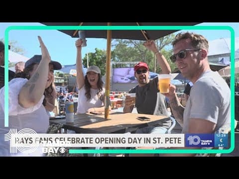 Tampa Bay Rays fans flock to downtown St. Pete for opening day, excited for 2024 season