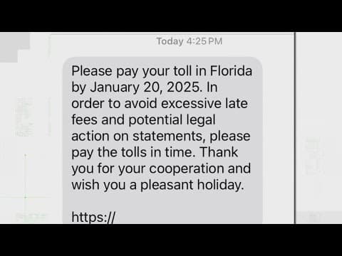 SunPass text scam once again making the rounds in Florida