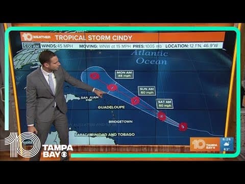 Tracking the Tropics: Tropical Storm Cindy gains some strength after forming in Atlantic | 5 a.m. Fr