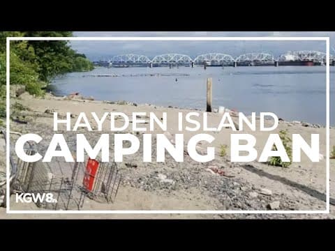 State officials aim to permanently ban fires, camping on part of Hayden Island