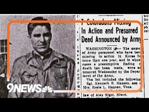 Colorado soldier identified 74 years post-Korean War disappearance