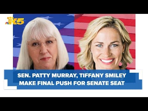 US Senate candidates Murray, Smiley make final push ahead of Election Day