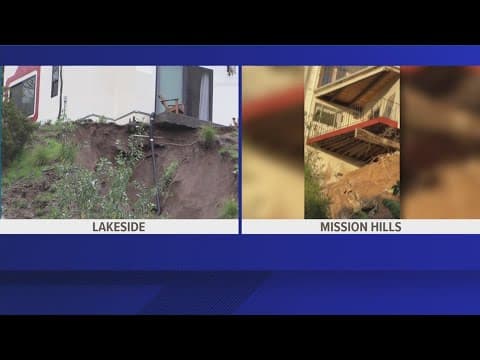 Some San Diego County homes at risk of collapsing after torrential rain