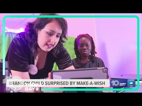 Make-A-Wish Foundation surprises Brandon girl with recording studio for aspiring YouTuber