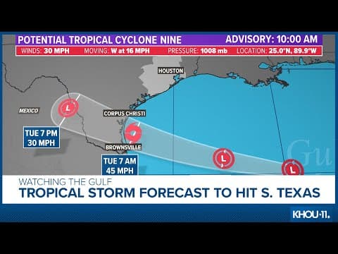 Tropical update: Wave moving towards South Texas, would become Harold