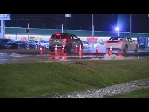 Water main break closes parts of major road in northwest Indianapolis