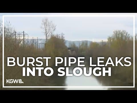 North Portland crews work to repair burst pipe