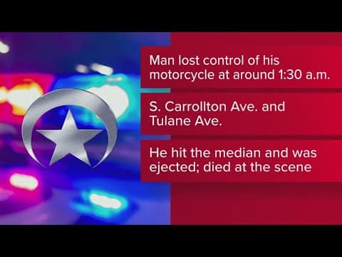 Man dies in downtown New Orleans motorbike crash