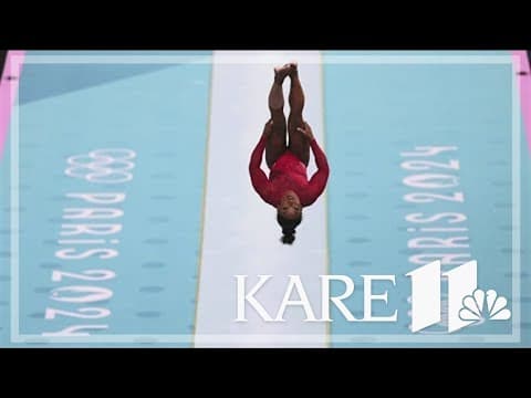 How did Simone Biles do in the women's vault final?