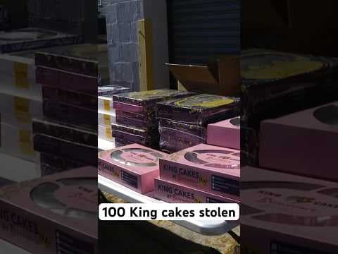 100 King cakes stolen from drive-thru business in Metairie #kingcake #mardigras
