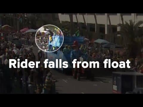 Rider falls off Mardi Gras float in Metairie