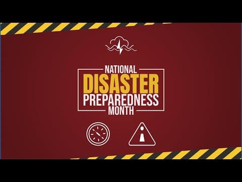 September is national disaster preparedness month