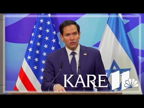 Rubio is in Saudi Arabia to discuss the Gaza Strip